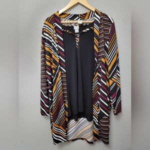 Xl Chico's blouse and cardigan set